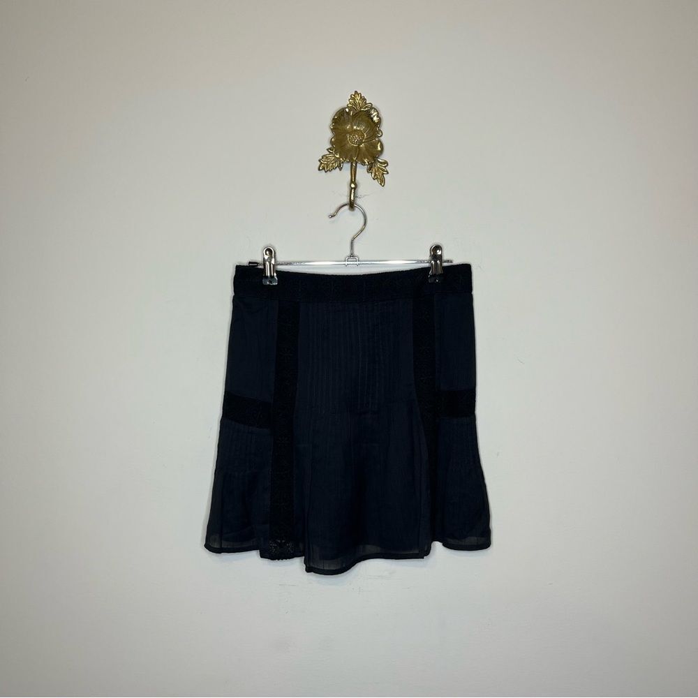 Mango Ruffled Cotton Skirt S